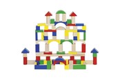 Bouw-/constructiekits - Goki Wooden Building Blocks 100 pcs - 58669
