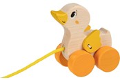Speelgoed voor baby's - Goki Pull-along Animal Duck - 54884