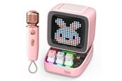 Luidspreker (draagbaar en voor feesten) - Divoom Ditoo-Mic Mini Karaoke Machine Pixel Art Bluetooth Speaker - Pink - 6958444603858