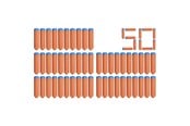Speelgoedwapens - NERF N-Series N1 Darts 50x - F8639EU40