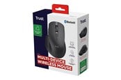 Muis - Trust Ozaa+ - mouse - multi-device - Bluetooth 2.4 GHz - black - Muis - Optisch - 6 knoppen - Zwart - 24820