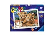 Creatief spelen - Ravensburger CreArt Painting by Numbers - Little Lion Cubs - 236169