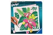 Creatief spelen - Ravensburger CreArt Painting by Numbers - Tropical Plants - 237289
