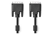 Beelscherm- en tv-kabel - Nedis CCGL32001BK20 DVI cable - CCGL32001BK20