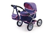 Pop, teddybeer en materiaal - Bayer Design Doll's Pram Trendy - Navy (13052AA) - 13052AA