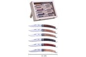 Keukengerei - Laguiole knife set 6 pcs. foldable with wooden handle - 3661075230036