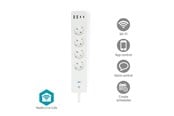 Smart Home - Nedis SmartLife Socket Wi-Fim Hybrid (CEE 7/7) / USB-A / USB-C 16 A 3680 W 2 m White - WIFIP313FWT