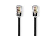 Telefoonkabel - Nedis TCGB90100BK20 telephone cable - TCGB90100BK20