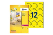 Papier, fotopapier en etiketten - Avery L7670Y - round labels - 300 label(s) - 63.5 mm round - L7670Y-25