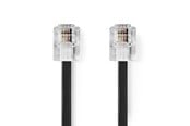 Telefoonkabel - Nedis TCGL90200BK20 telephone cable - TCGL90200BK20