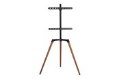 Muurbevestigingen, AV-bevestigingen & AV-meubels - Nedis TVSM7060BK stand - tripod - for LCD TV - black beech - Max 35 kg - recommended for 65" - TVSM7060BK