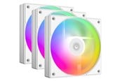 Case Fan - ID-Cooling AS-120-ARGB-W TRIO - Case ventilator - 120mm - Wit met RGB-licht - 27 dBA - AS-120-ARGB-W TRIO