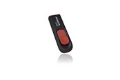 USB-stick - A-Data Classic Series C008 Capless - Zwart - 64GB - USB-stick - AC008-64G-RKD