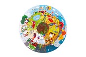 Puzzels - Bigjigs Wooden Seasons Floor Puzzle Round 50 pcs. Hout - 33003
