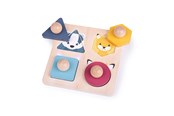 Speelgoed voor baby's - Bigjigs Stud puzzle Forest animals - 34019