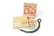 Puzzels - Bigjigs Wooden Puzzle by Numbers - Construction 8 pieces. Hout - 34049