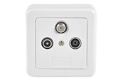 Accessoires - Nedis wall plate box - SWBX100WT