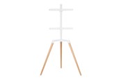 Muurbevestigingen, AV-bevestigingen & AV-meubels - Nedis TVSM7060WT stand - tripod - for LCD TV - white beech - Max 35 kg - recommended for 65" - TVSM7060WT