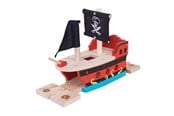 Houten speelgoed - Bigjigs Wooden Rails - Pirate Ship - BJT258