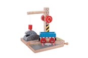 Houten speelgoed - Bigjigs Wooden Rails - Gravel Crane - BJT253