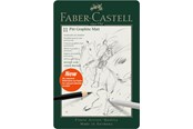 Schrijf- en tekengerei - Faber-Castell Set Pitt Graphite Matt tin of 11 - 115220