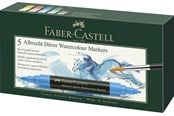 Schrijf- en tekengerei - Faber-Castell Watercolour marker A.Dürer 5ct wallet - 160305