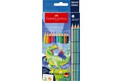 Schrijf- en tekengerei - Faber-Castell CP Colour Grip dinosaurus 10+3 - 201545
