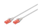 Netwerk - kabel - DIGITUS patch cable - 2.5 m - grey - Grijs - 2.5m - DK-1617-025