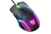Muis - ONIKUMA CW905 Wired - Gaming muis - Optisch - 7 knoppen - Zwart met RGB-licht - CW905B