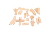 Houten speelgoed - Bigjigs Wooden Rails Expansion Set 25 pcs. - BJT052