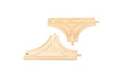 Houten speelgoed - Bigjigs Wooden Rails - T-junction 2 pcs. - BJT108