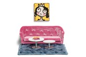 Pop, teddybeer en materiaal - Lundby living room set - 18021