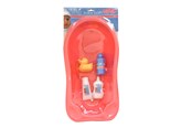 Pop, teddybeer en materiaal - Dolls World Bathroom set including bathtub - 20953