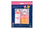 Pop, teddybeer en materiaal - Dolls World Magic baby bottle - 20240