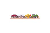 Houten speelgoed - Bigjigs Wooden Train Construction with Cargo - BJT497