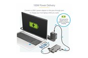 Docking station - StarTech.com USB-C Triple-Monitor Multiport Adapter - Triple 4K - 100W - 154B-USBC-MULTIPORT