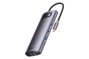 USB hub - Baseus Metal Gleam Series 7-in-1 Hub USB hub - Grijs - WKWG040013