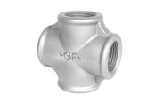 Schroefdraadfittingen - +GF+ cross galvanized 1 1/2'' - 770180208