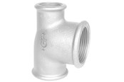 Schroefdraadfittingen - +GF+ tee 90° galvanized reduced 1 1/2-3/4-1 1/4'' - 770130265