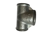 Schroefdraadfittingen - +GF+ tee 90° galvanized reduced 1 1/4-1 1/2-1 1/4'' - 770130261