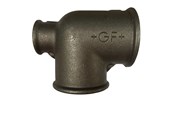 Schroefdraadfittingen - +GF+ tee 90° black reduced 2-2-1 1/4'' - 770130195