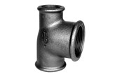 Schroefdraadfittingen - +GF+ tee 90° black reduced 3/4-1-1/2'' - 770130131