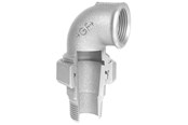 Schroefdraadfittingen - +GF+ angle union 90° galvanized 1 1/4'' socket nipple - 770098207