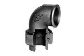 Schroefdraadfittingen - +GF+ angle union 90° black 2'' socket-socket - 770096109