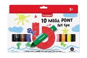 Creatief spelen - Bruynzeel Kids Mega Felt-tip Pens 10 pcs. - 60122002