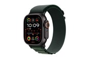 Smartwatch, Sporthorloge en Activity Tracker - Apple Watch Ultra 2 GPS + Cellular 49mm - Black Titanium Case with Dark Green Alpine Loop - Small - MX4Q3DH/A