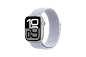 Smartwatch, Sporthorloge en Activity Tracker - Apple Watch Series 10 GPS + Cellular 42mm - Silver Aluminium Case with Blue Cloud Sport Loop - MWX53QN/A