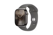 Smartwatch, Sporthorloge en Activity Tracker - Apple Watch Series 10 GPS + Cellular 42mm - Titanium Case with Stone Grey Sport Band - M/L - MWXE3QN/A