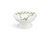 Tafeldekking - Kähler Hammershøi Christmas Bowl on stand Ø16 cm - White w. deco - 693131