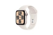 Smartwatch, Sporthorloge en Activity Tracker - Apple Watch SE GPS 40mm - Starlight Aluminium Case with Starlight Sport Band - S/M - MXEF3QN/A